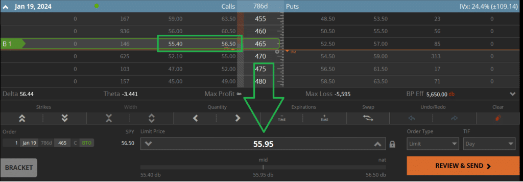 Options Mid Point