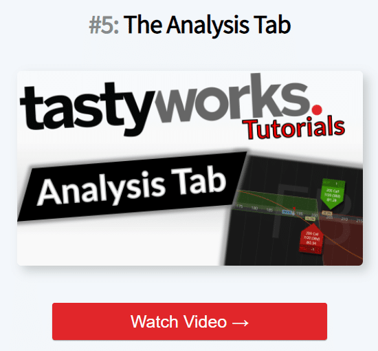 tasty analysis tab