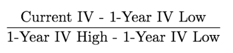 iv rank formula 2