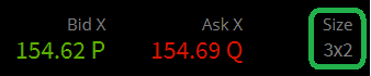 aapl bid size ask size