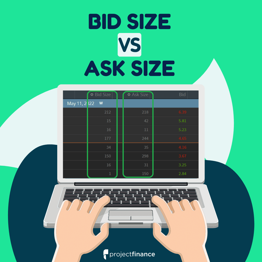 bid size vs ask size